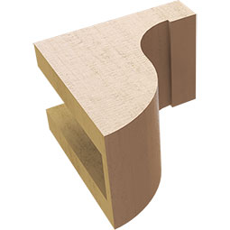Ekena Millwork - CORURDEL - Timberthane Faux Wood Corbel, Del Monte Style