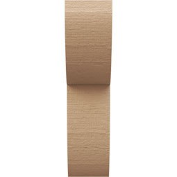 Ekena Millwork - CORUR035X06X14CRERCPR - Timberthane Faux Wood Corbel, Crestline Style, 3 1/2"W x 6"D x 14"H, Primed Tan