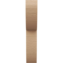 Ekena Millwork - CORUR035X08X20CRERCPR - Timberthane Faux Wood Corbel, Crestline Style, 3 1/2"W x 8"D x 20"H, Primed Tan