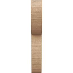 Ekena Millwork - CORUR035X08X24CRERCPR - Timberthane Faux Wood Corbel, Crestline Style, 3 1/2"W x 8"D x 24"H, Primed Tan
