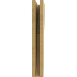 Ekena Millwork - CORUR035X08X24CRERCPR - Timberthane Faux Wood Corbel, Crestline Style, 3 1/2"W x 8"D x 24"H, Primed Tan