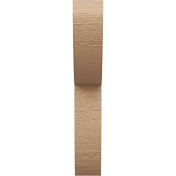 Ekena Millwork - CORUR035X10X22CRERCPR - Timberthane Faux Wood Corbel, Crestline Style, 3 1/2"W x 10"D x 22"H, Primed Tan