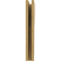 Ekena Millwork - CORUR035X10X26CRERCPR - Timberthane Faux Wood Corbel, Crestline Style, 3 1/2"W x 10"D x 26"H, Primed Tan