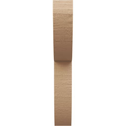 Ekena Millwork - CORUR035X12X24CRERCPR - Timberthane Faux Wood Corbel, Crestline Style, 3 1/2"W x 12"D x 24"H, Primed Tan