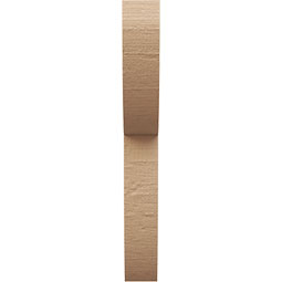 Ekena Millwork - CORUR035X12X28CRERCPR - Timberthane Faux Wood Corbel, Crestline Style, 3 1/2"W x 12"D x 28"H, Primed Tan