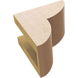 Ekena Millwork - CORURCRE - Timberthane Faux Wood Corbel, Crestline Style