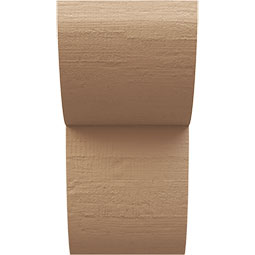 Ekena Millwork - CORUR055X06X10CRERCPR - Timberthane Faux Wood Corbel, Crestline Style, 5 1/2"W x 6"D x 10"H, Primed Tan