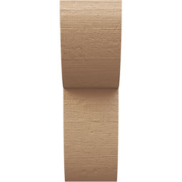 Ekena Millwork - CORUR055X08X16CRERCPR - Timberthane Faux Wood Corbel, Crestline Style, 5 1/2"W x 8"D x 16"H, Primed Tan