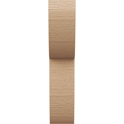 Ekena Millwork - CORUR055X08X24CRERCPR - Timberthane Faux Wood Corbel, Crestline Style, 5 1/2"W x 8"D x 24"H, Primed Tan