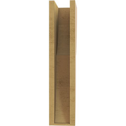 Ekena Millwork - CORUR055X08X24CRERCPR - Timberthane Faux Wood Corbel, Crestline Style, 5 1/2"W x 8"D x 24"H, Primed Tan