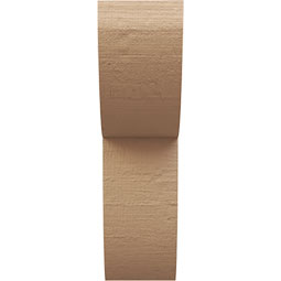 Ekena Millwork - CORUR055X10X18CRERCPR - Timberthane Faux Wood Corbel, Crestline Style, 5 1/2"W x 10"D x 18"H, Primed Tan