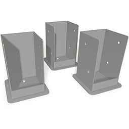 Vita - VA80207 - Pergola Bolt Down Bracket Kit (3pk), Galvanized Steel