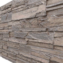 Ekena Millwork - PNU24X48CA - EverStone Cascade Faux Stone Panel, 48 5/8"W x 24 3/4"H x 1 1/4"D