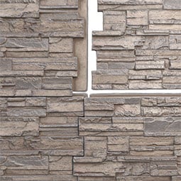 Ekena Millwork - PNU24X48CA - EverStone Cascade Faux Stone Panel, 48 5/8"W x 24 3/4"H x 1 1/4"D