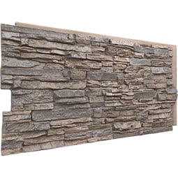 Ekena Millwork - PNU24X48CN - EverStone Canyon Ridge Faux Stone Panel, 45 3/4"W x 24 1/2"H x 1 1/4"D