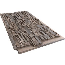 Ekena Millwork - PNU24X48CN - EverStone Canyon Ridge Faux Stone Panel, 45 3/4"W x 24 1/2"H x 1 1/4"D