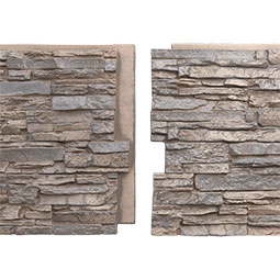 Ekena Millwork - PNU24X48CN - EverStone Canyon Ridge Faux Stone Panel, 45 3/4"W x 24 1/2"H x 1 1/4"D