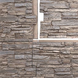 Ekena Millwork - PNU24X48CN - EverStone Canyon Ridge Faux Stone Panel, 45 3/4"W x 24 1/2"H x 1 1/4"D