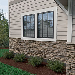 Ekena Millwork - PNU24X48CN - EverStone Canyon Ridge Faux Stone Panel, 45 3/4"W x 24 1/2"H x 1 1/4"D