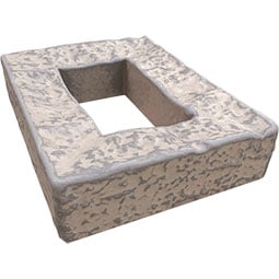 Ekena Millwork - PNUEC04X08 - Universal Electrical Cover for EverStone Faux Stone Siding Panels, 4"W x 3"D x 7 7/8"H