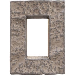 Ekena Millwork - PNUEC04X08 - Universal Electrical Cover for EverStone Faux Stone Siding Panels, 4"W x 3"D x 7 7/8"H