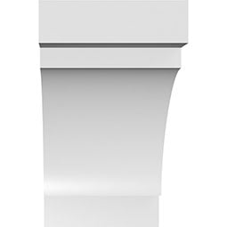 Ekena Millwork - BRCPMRC_P - Merced Architectural Grade PVC Knee Brace