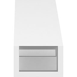 Ekena Millwork - BRCPMRC_P - Merced Architectural Grade PVC Knee Brace
