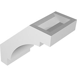 Ekena Millwork - BRCPMRC_P - Merced Architectural Grade PVC Knee Brace
