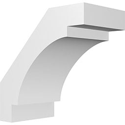 Ekena Millwork - BRCPMRC_P - Merced Architectural Grade PVC Knee Brace