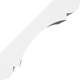 Ekena Millwork - BRCPOLY_P - Olympic Architectural Grade PVC Knee Brace