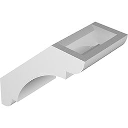 Ekena Millwork - BRCPOLY_P - Olympic Architectural Grade PVC Knee Brace