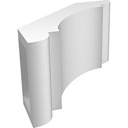 Ekena Millwork - BRCPOLY_P - Olympic Architectural Grade PVC Knee Brace