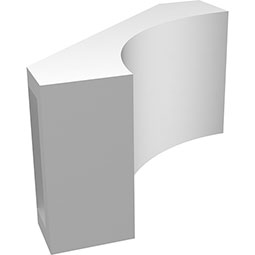 Ekena Millwork - BRCPWTL_P - Westlake Architectural Grade PVC Knee Brace