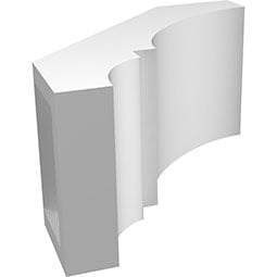 Ekena Millwork - BRCPBOA_P - Balboa Architectural Grade PVC Knee Brace