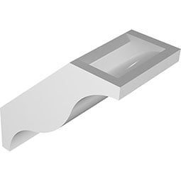 Ekena Millwork - BRCPFST_P - Funston Architectural Grade PVC Knee Brace