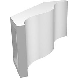 Ekena Millwork - BRCPFST_P - Funston Architectural Grade PVC Knee Brace