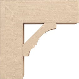 Ekena Millwork - BKTURBOA44 - Timberthane Rough Cedar Faux Wood Balboa Block Bracket