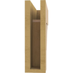 Ekena Millwork - BKTURBOA44 - Timberthane Rough Cedar Faux Wood Balboa Block Bracket