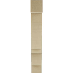 Ekena Millwork - BKTUR035X16X24BOA05RCPR - Timberthane Faux Wood Balboa Style Bracket, Block Ends, 3 1/2"W x 16"D x 24"H, Primed Tan