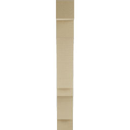 Ekena Millwork - BKTUR035X16X28BOA05RCPR - Timberthane Faux Wood Balboa Style Bracket, Block Ends, 3 1/2"W x 16"D x 28"H, Primed Tan