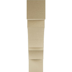 Ekena Millwork - BKTURBOA44 - Timberthane Rough Cedar Faux Wood Balboa Block Bracket