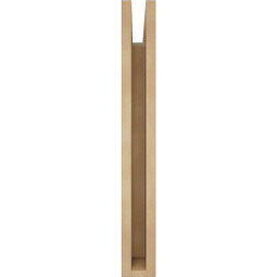 Ekena Millwork - BKTUR035X20X28BOA05RCPR - Timberthane Faux Wood Balboa Style Bracket, Block Ends, 3 1/2"W x 20"D x 28"H, Primed Tan