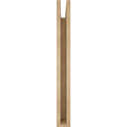 Ekena Millwork - BKTUR035X24X32BOA05RCPR - Timberthane Faux Wood Balboa Style Bracket, Block Ends, 3 1/2"W x 24"D x 32"H, Primed Tan