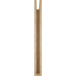 Ekena Millwork - BKTUR035X24X36BOA05RCPR - Timberthane Faux Wood Balboa Style Bracket, Block Ends, 3 1/2"W x 24"D x 36"H, Primed Tan