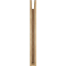 Ekena Millwork - BKTUR035X26X34BOA05RCPR - Timberthane Faux Wood Balboa Style Bracket, Block Ends, 3 1/2"W x 26"D x 34"H, Primed Tan