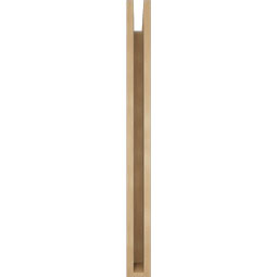 Ekena Millwork - BKTUR035X28X40BOA05RCPR - Timberthane Faux Wood Balboa Style Bracket, Block Ends, 3 1/2"W x 28"D x 40"H, Primed Tan