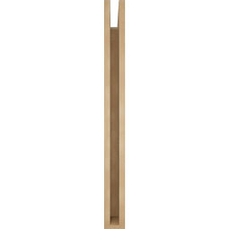 Ekena Millwork - BKTUR035X30X38BOA05RCPR - Timberthane Faux Wood Balboa Style Bracket, Block Ends, 3 1/2"W x 30"D x 38"H, Primed Tan