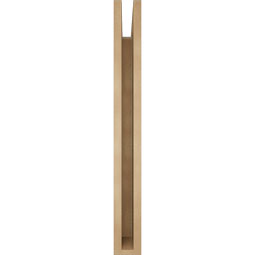 Ekena Millwork - BKTUR035X32X32BOA05RCPR - Timberthane Faux Wood Balboa Style Bracket, Block Ends, 3 1/2"W x 32"D x 32"H, Primed Tan