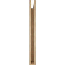 Ekena Millwork - BKTUR035X32X36BOA05RCPR - Timberthane Faux Wood Balboa Style Bracket, Block Ends, 3 1/2"W x 32"D x 36"H, Primed Tan