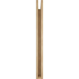 Ekena Millwork - BKTUR035X32X40BOA05RCPR - Timberthane Faux Wood Balboa Style Bracket, Block Ends, 3 1/2"W x 32"D x 40"H, Primed Tan